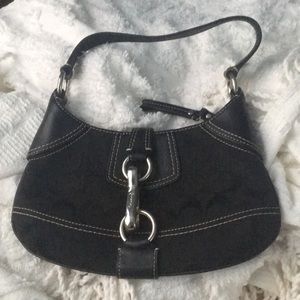 Coach black shoulder bag